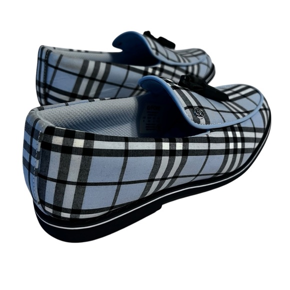 G/FORE Tassel Cruiser Gallivanter Golf Loafers Sky Plaid Women’s 8 EU 39 - Picture 3 of 9